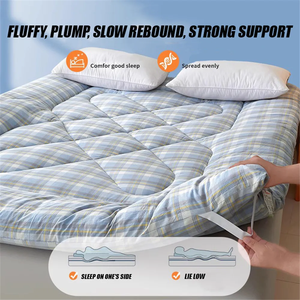 100% Cotton Tatami Folding Mattress Single Double Twin Seasons Bed Topper Mat Comfortable Bedroom Furniture