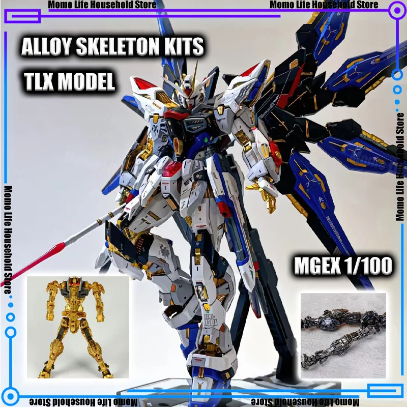 

New TLX Model MGEX 1/100 ZGMF-X20A Strike Freedom MIDNIGHT COATING TXL EX01 TXL EX01 Alloy skeleton Kits Accessories