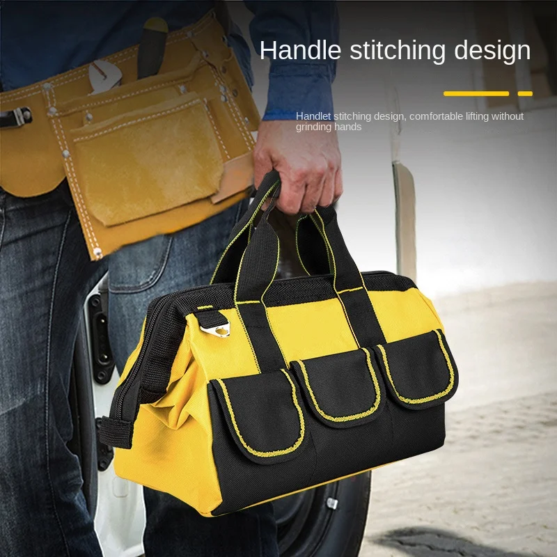 Multi-Function Tool Bag Waterproof Electrician Thickened Carpentry Tool Bag,Oxford Cloth Electrician Bag Strong and Durable