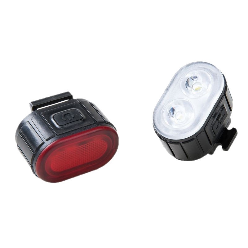  Bike Safety Warning Lamp Outdoor Waterproof Cycling Flashlight for Mountain and Road Bikes USB Rechargeable Bicycle Lights 