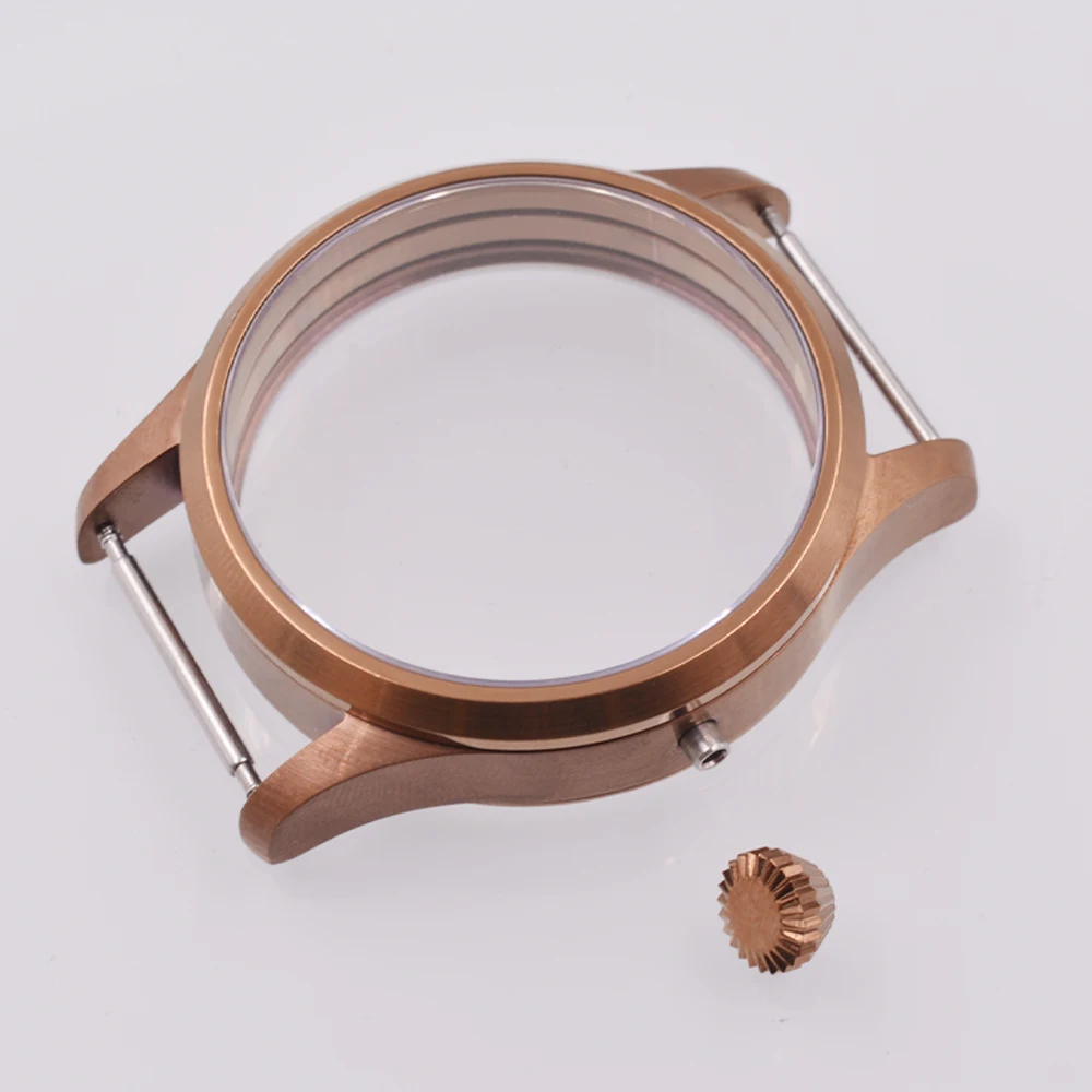 

Корпус часов 42 мм, сапфировое стекло, подходит для ETA 6497 6498 ST3600 3620, детали для часов с механизмом