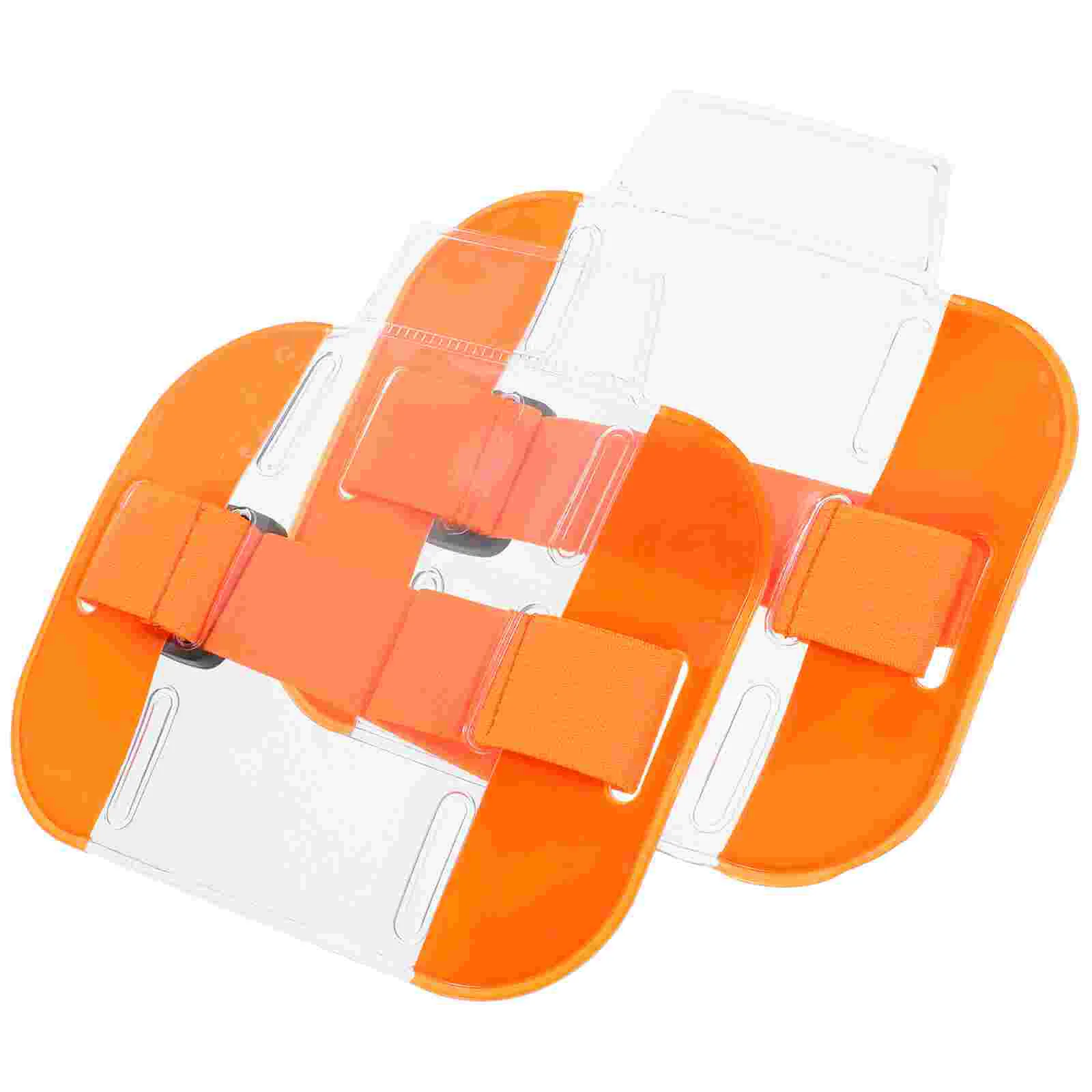 2 Pcs ID Card Armband Holder Trustworthy Badge Cover Security Holders Tool Plastic Protective Pvc Supplies Visual Window