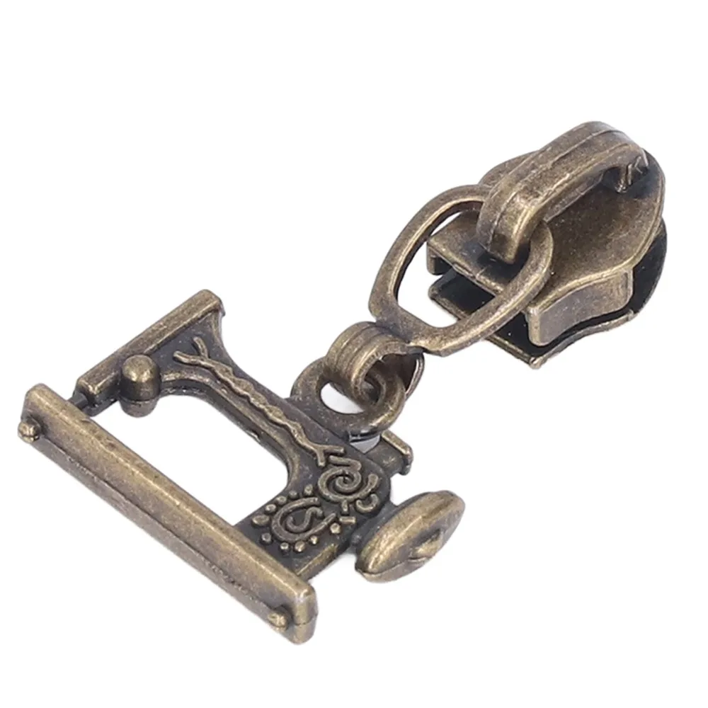 10PCS Durable Zinc Alloy Metal Zipper Pulls Metal Material Multi-Purpose Zipper Pull Heads Zipper Sliders For Clothing