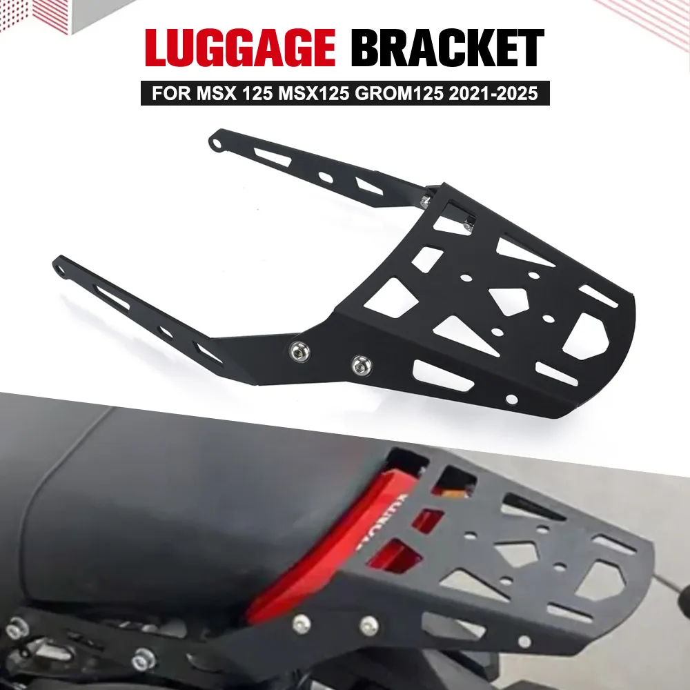 

For Honda MSX 125 MSX125 GROM125 2021-2022-2023-2024-2025 Motorcycle Rear Luggage Rack Cargo Rack Top Case Mount Plate Bracket