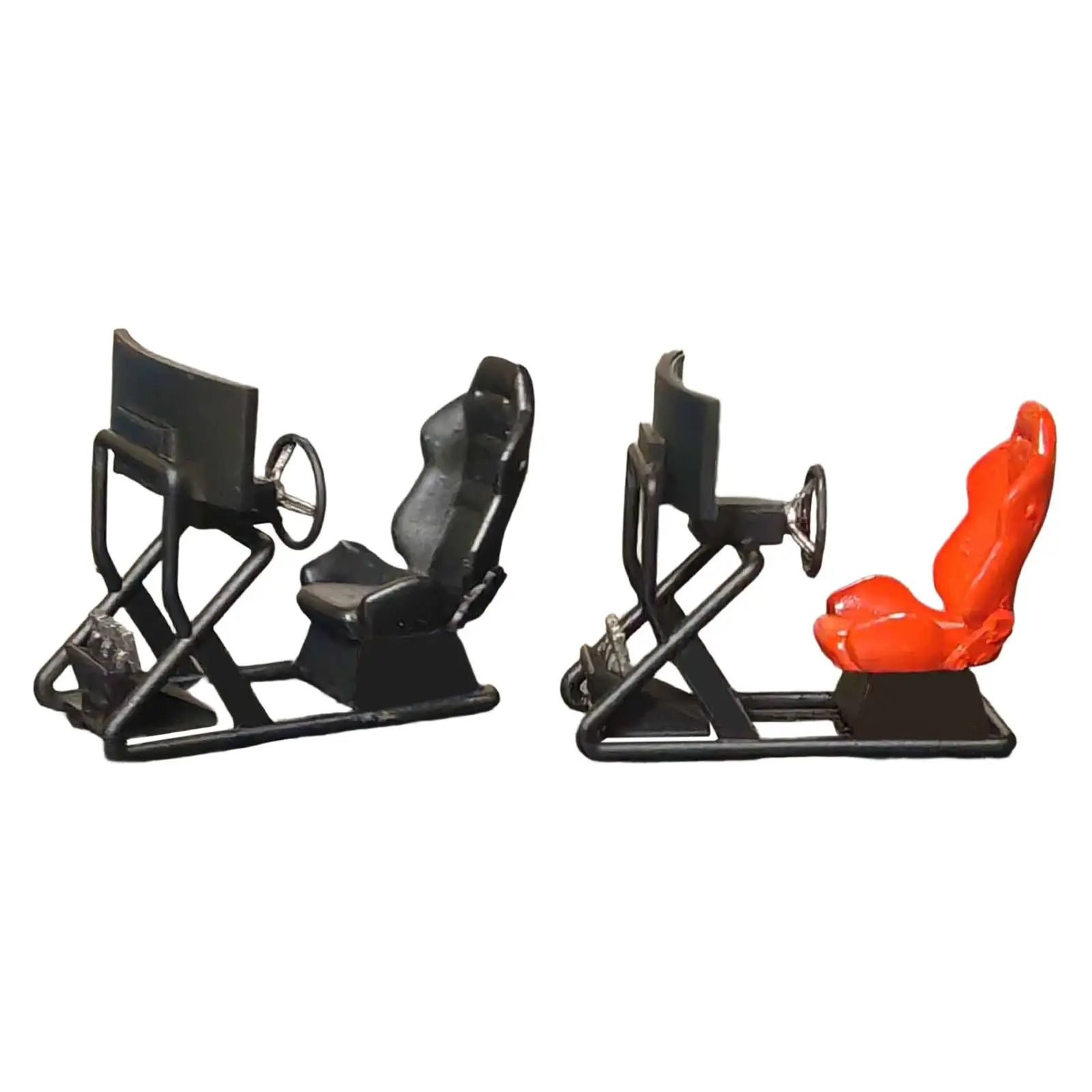 Realistic Race Simulator Seat Model 1 64 Miniature Car Display Photography Prop for Dollhouse Scenery