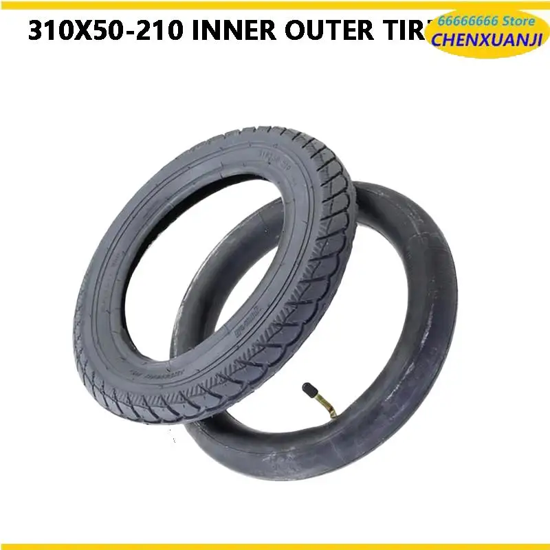

Enhanced Grip 12 Inch 310X50-210 Air Tire for Electric Scooter Rear Wheel