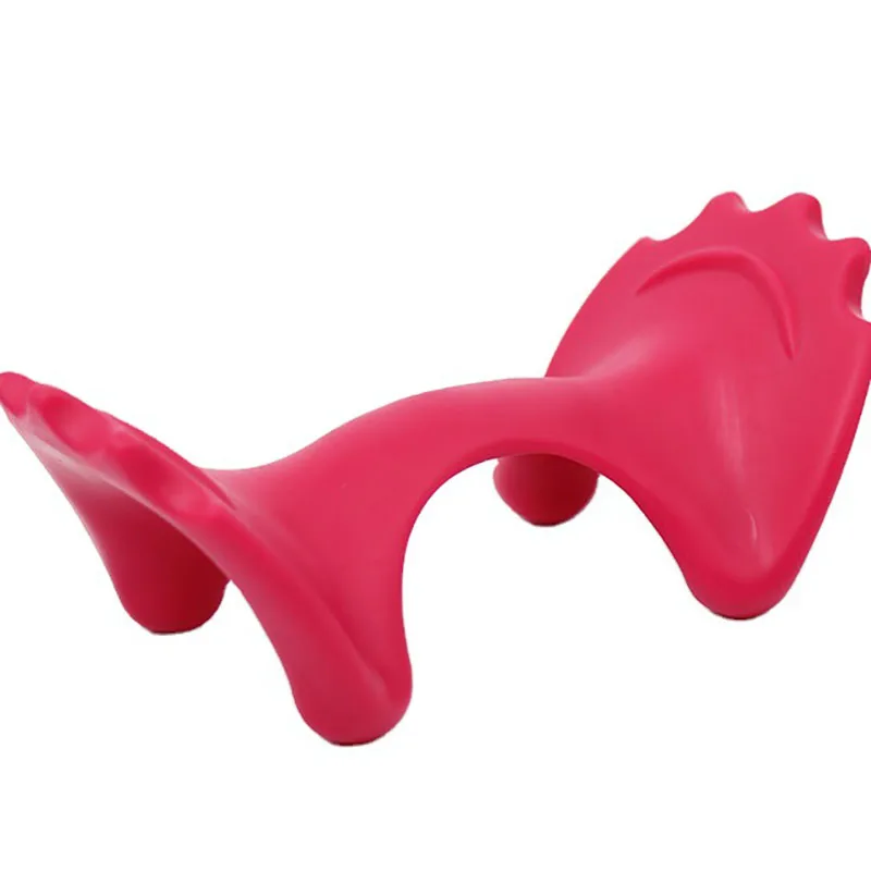 Manual Cervical Massager Silicone Portable Massage Machine with Little Jagged Relieve Pain Neck Stretcher Neck Orthotic Device