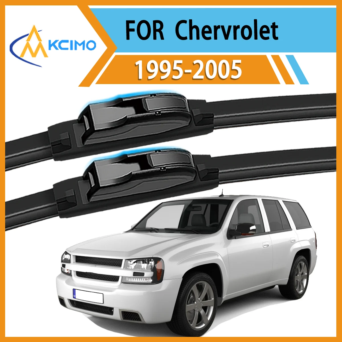 

Max Visibility Max Safety 2PCS Wiper Blades for Chevrolet Cavalier 1995–2005 All-Season Performance Easy Install Durable Rubber