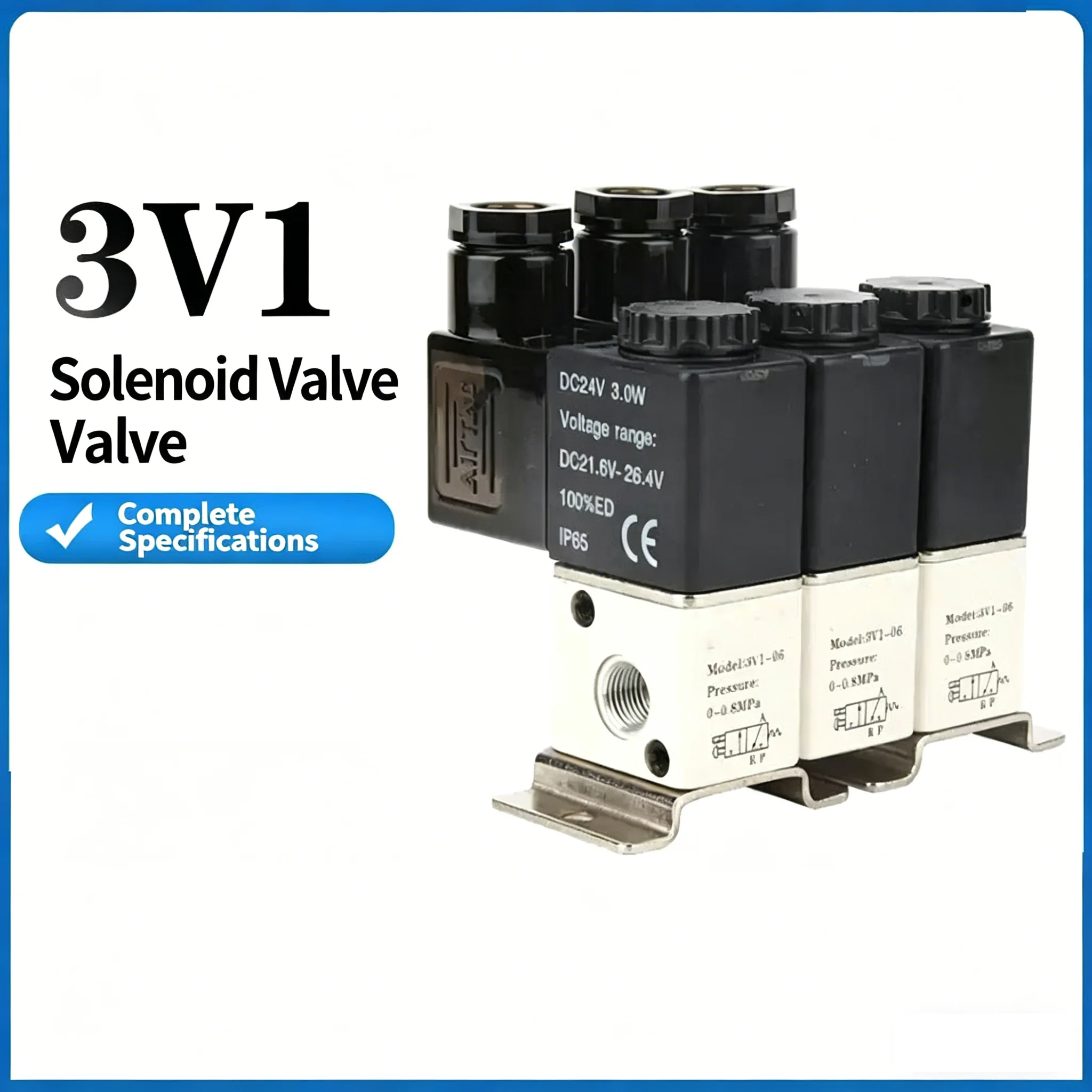 AIRTAC Original Pneumatic 3/2 Way Combination Series Solenoid Valve 3V1-06 M5 Integrated Valve 3V1-06A B 2F/3F/4F/5F/6F/7F/8F/9F