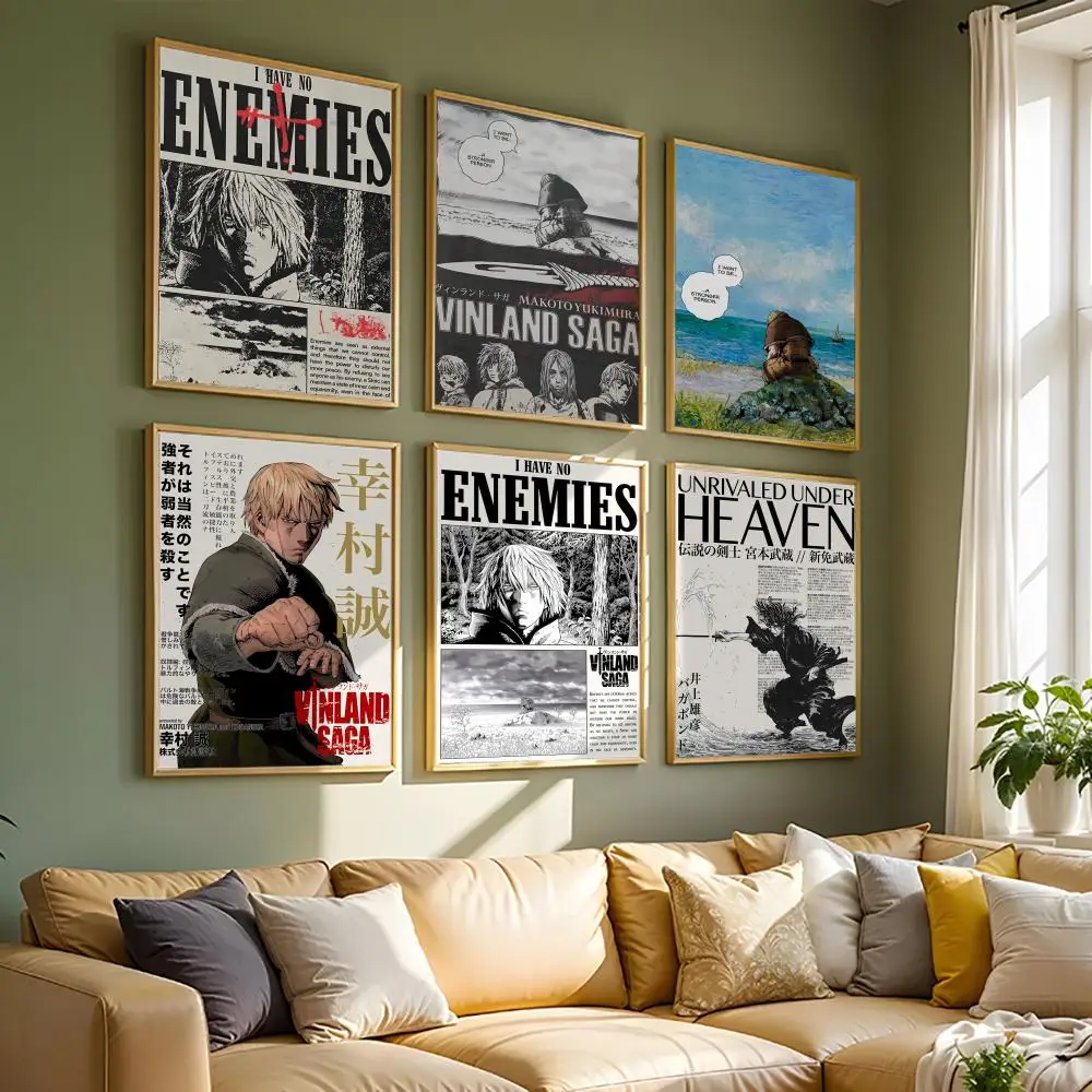 Anime Vinland Saga Painting Calligraphy HD Printing Canvas Wall Art Poster Home Living Room Office Decoration Painting