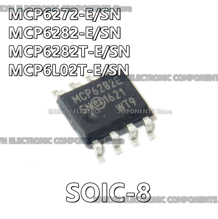 

10 шт./лот MCP6272-E/ MCP6272E MCP6282-E/SN MCP6282E MCP6282T-E/SN MCP6L02T-E/SN MCP6L02E SN Усилитель общего назначения 2 схемы