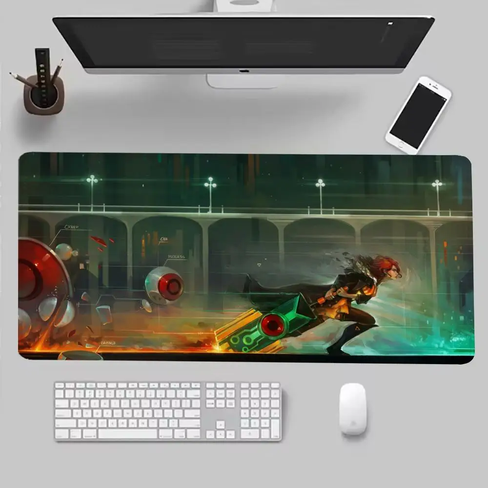 New T_transistorMouse Pad 90x40cm Xxl Rubber Backing Desk Mat Gaming Computer Office Mouse Pad Computer Gamer Keyboard Mouse Pad