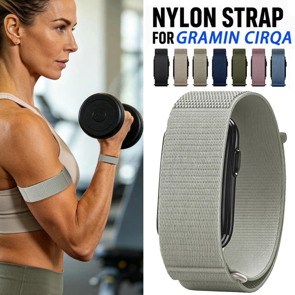 Soft Nylon Watch Strap for Garmin CIRQA Smart Band Sport Fitness Tracker Replace Wrist Band for Men Women Loop Correa Bracelet