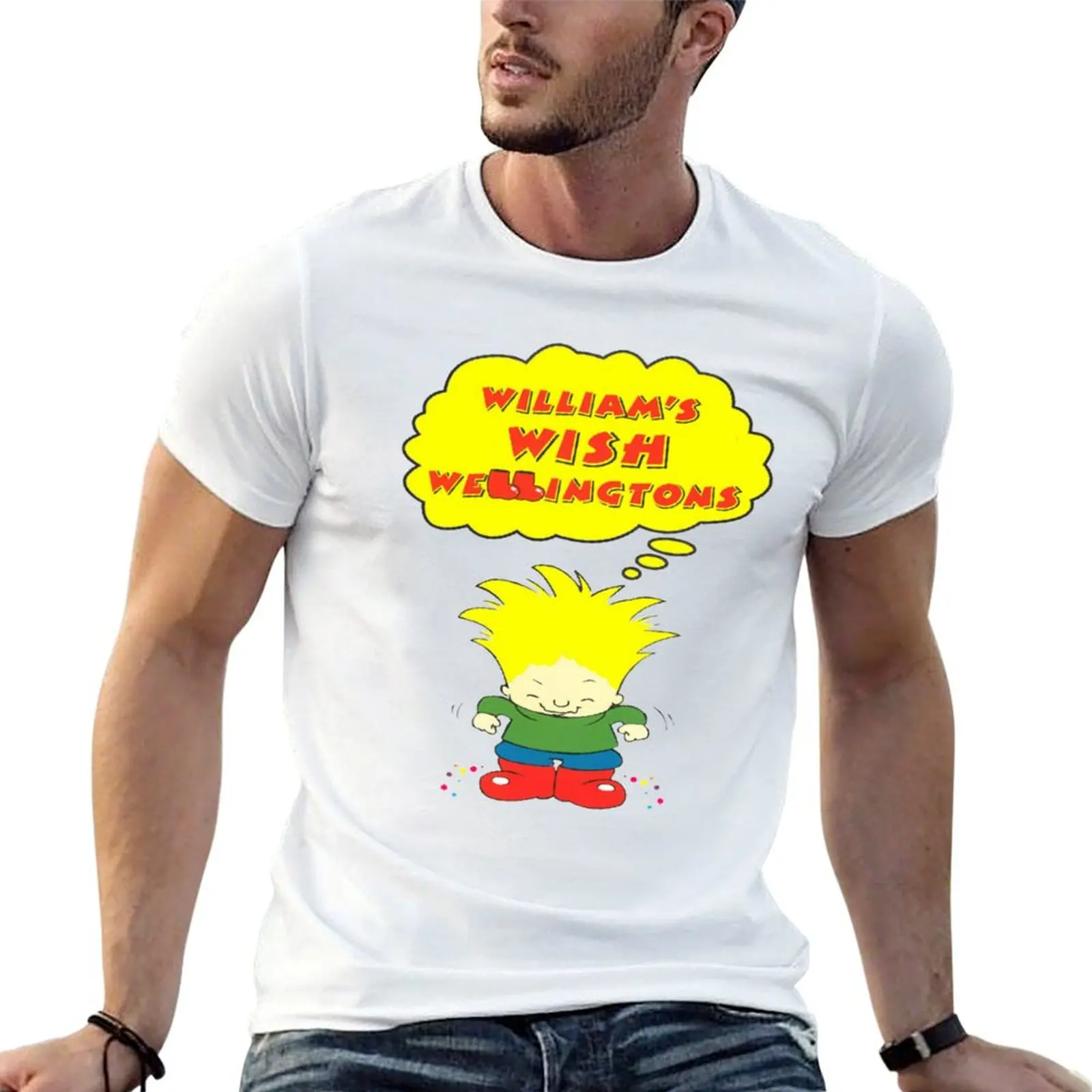 William's Wish Wellingtons - Retro Children's TV T-Shirt luxury t-shirt anime shirt t shirt men