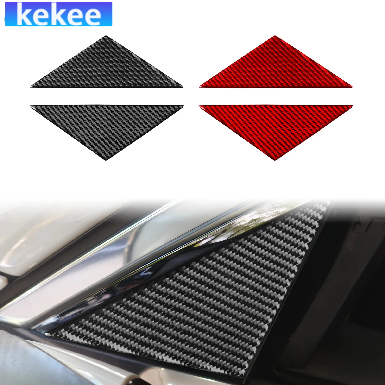 

For BMW 7 Series G11 G12 2015-2022 Carbon Fiber A-pillar Side Window Decorative Interior Car Accessories Cover Sticker Auto Trim