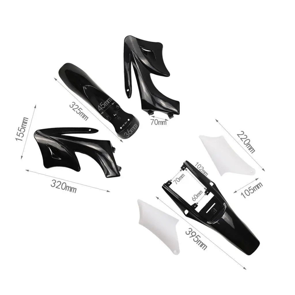 High Performance Plastic Body Mudguard Kit Protective Cover Set for Apollo 47cc 49cc Motorbike