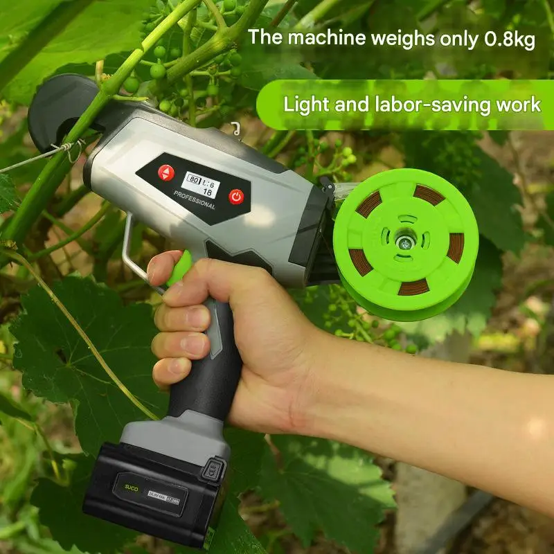 High Efficiency 18V Branch Tying Machine for Vineyard Cucumber Tying Machine for Branch Vineyard Tying Tool