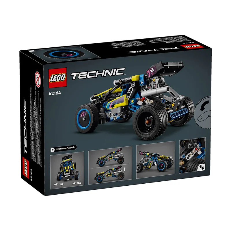 Lego-technic 42164 off-road quebra-cabeça de corrida para meninos e meninas, brinquedo para crianças, presente