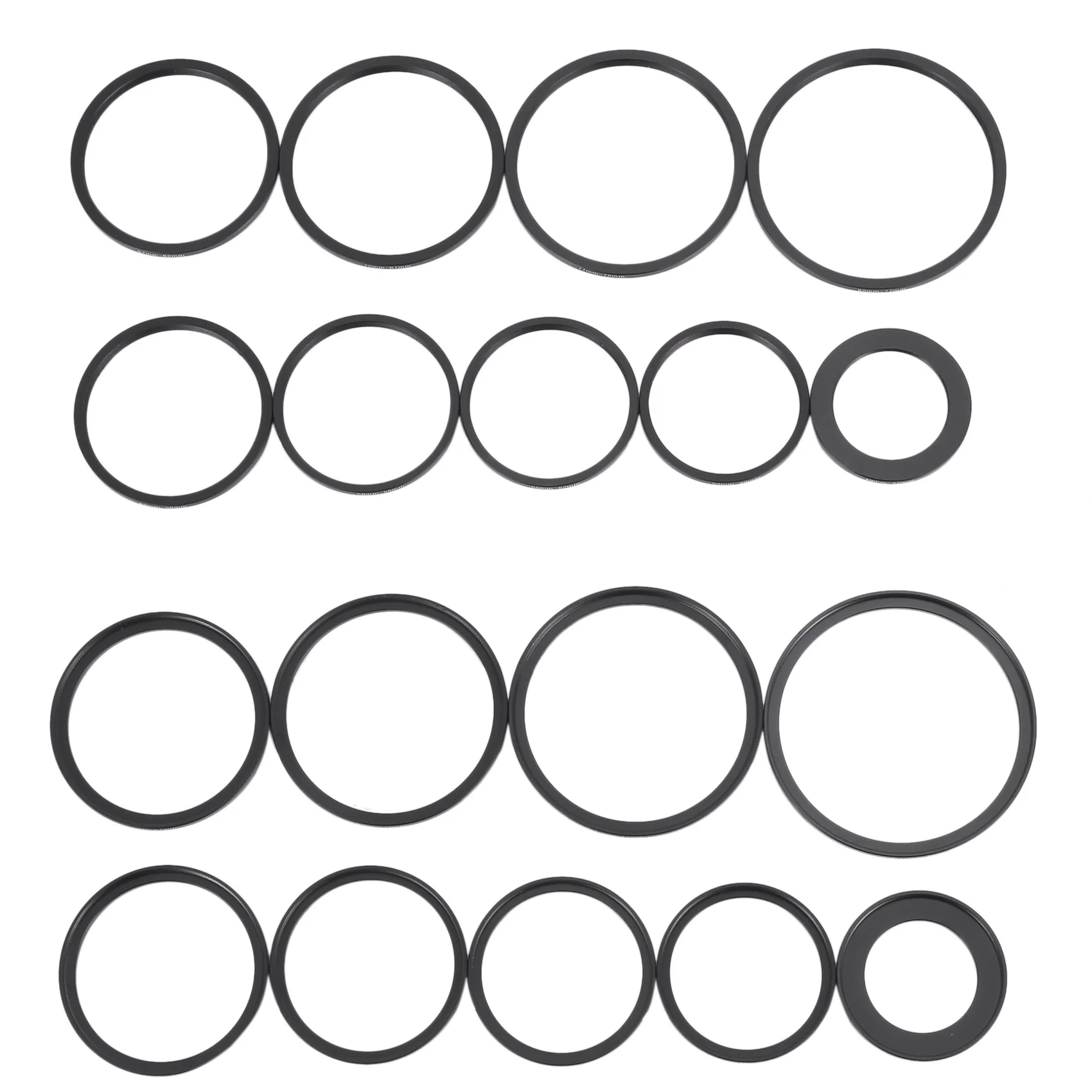 18Pcs Lens Filter Ring Adapter Step Up Down 37-82mm Set For Canon Nikon Camera