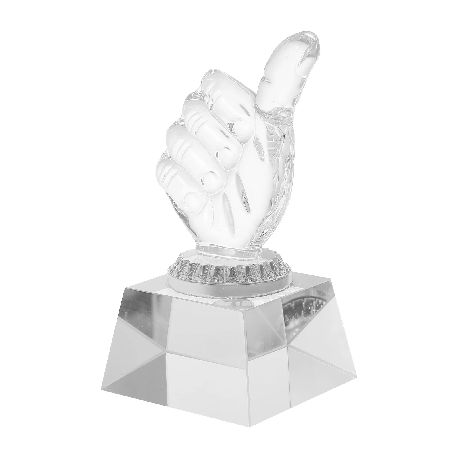 

Trophy Medal Decorate Decorative Award Accessories Delicate Crystal Prize Accessory Transparent Student Supply