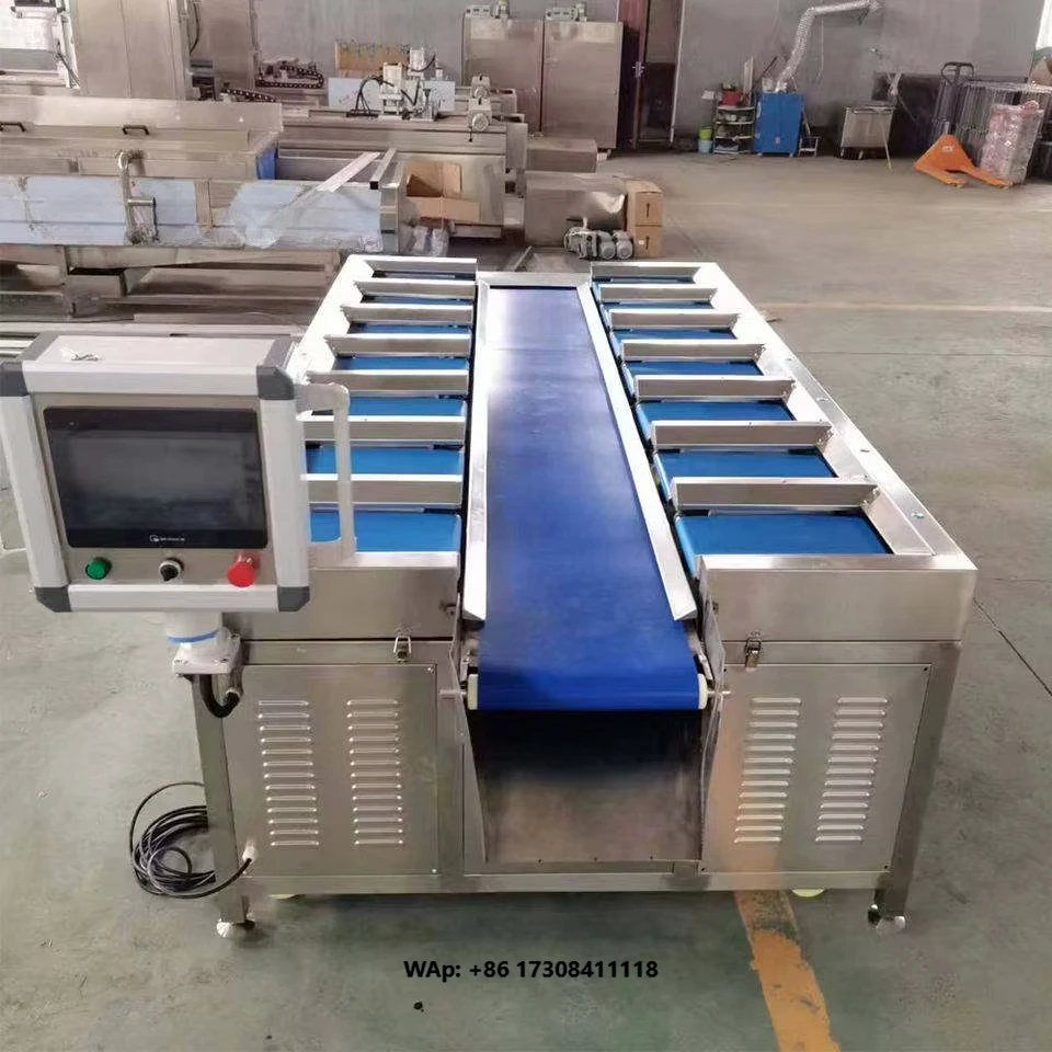 Automatic 12 Pallets Fruits Seafood and Beef Multi-station Checkweigher Electronic Scale for Combination System