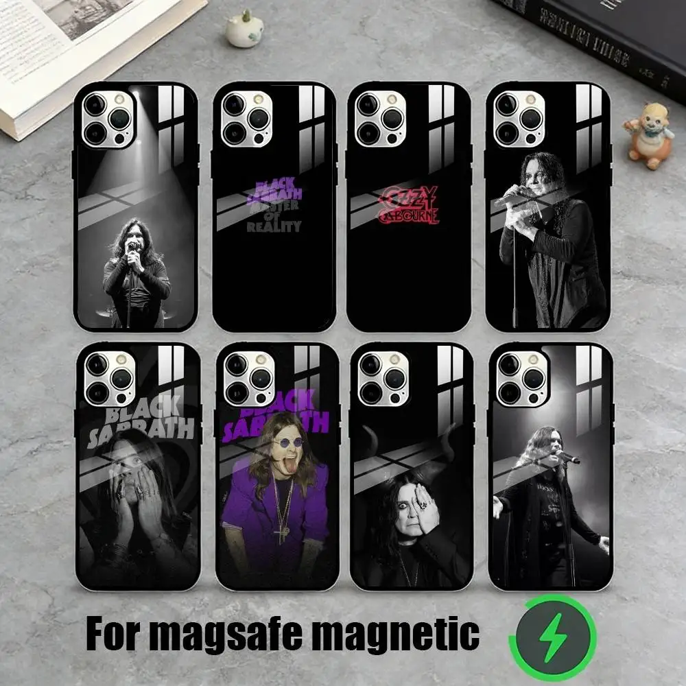 

B-Band O-Ozzy O-Osbourne Phone Case For iPhone17,16,15,14,13,12,11 Plus,Pro Magnetic For Magsafe Wireless Charging