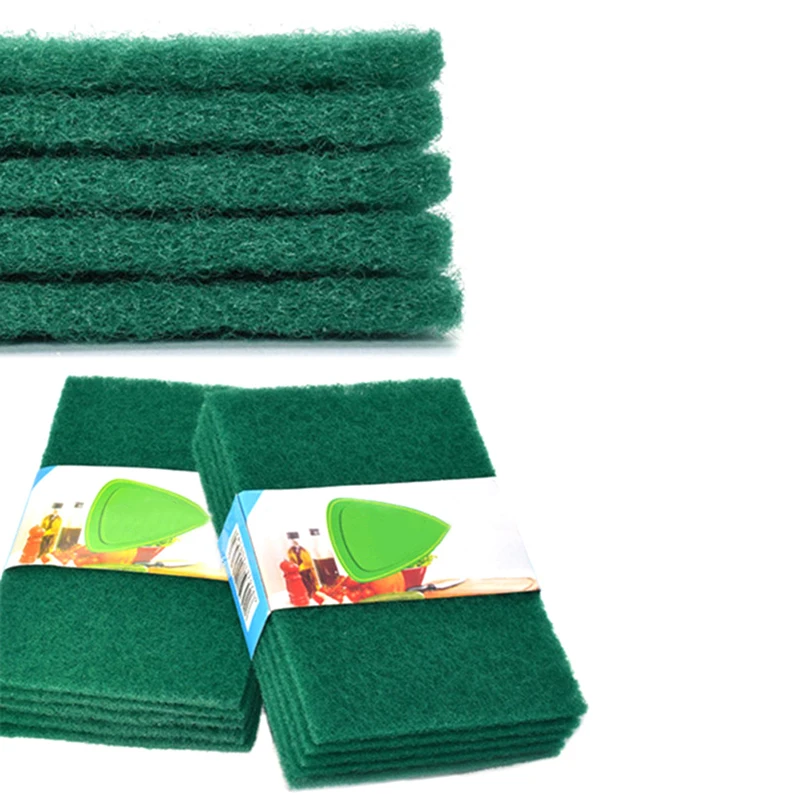 5Pcs /Set Sponge Washing Pads Efficient Scouring Pad Kitchen Rags Strong Decontamination Dish Towels Dish Cloth Cleaning Wipers