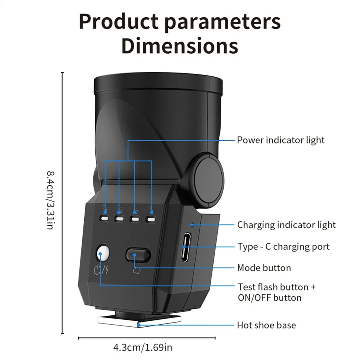 M05K Universal Retro Mini Flash Micro-Single Camera External Top Light Hot Shoe Small Photography Fill Light Beauty Light