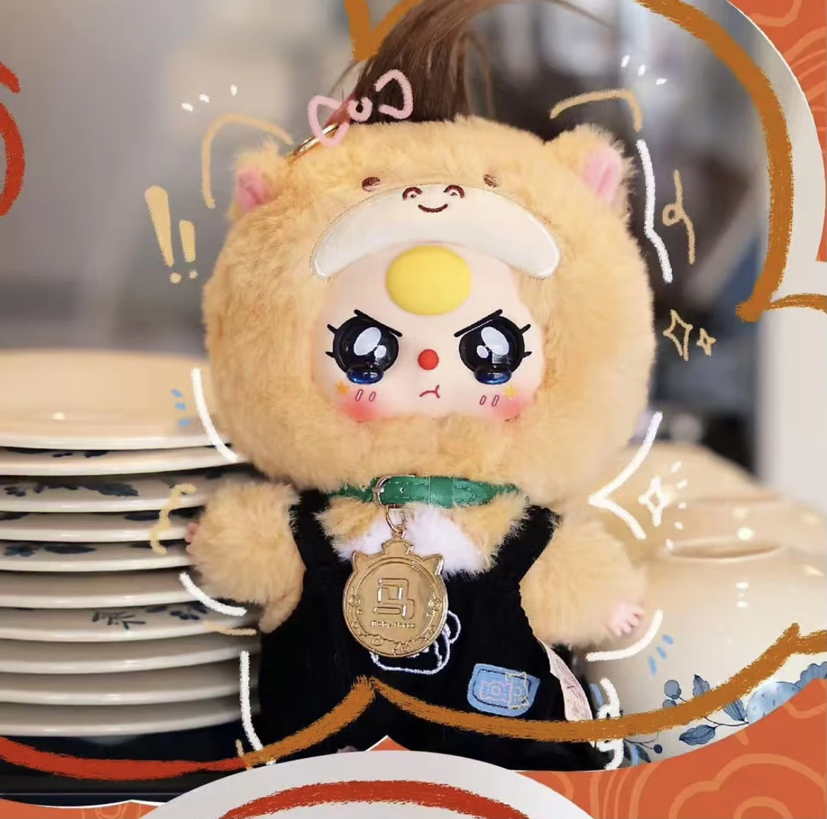 

new Baby Three v2 Chinese zodiac Series Blind Box Action Figure Toy Kawaii Dolls Mystery Box Children Birthday girl Gift