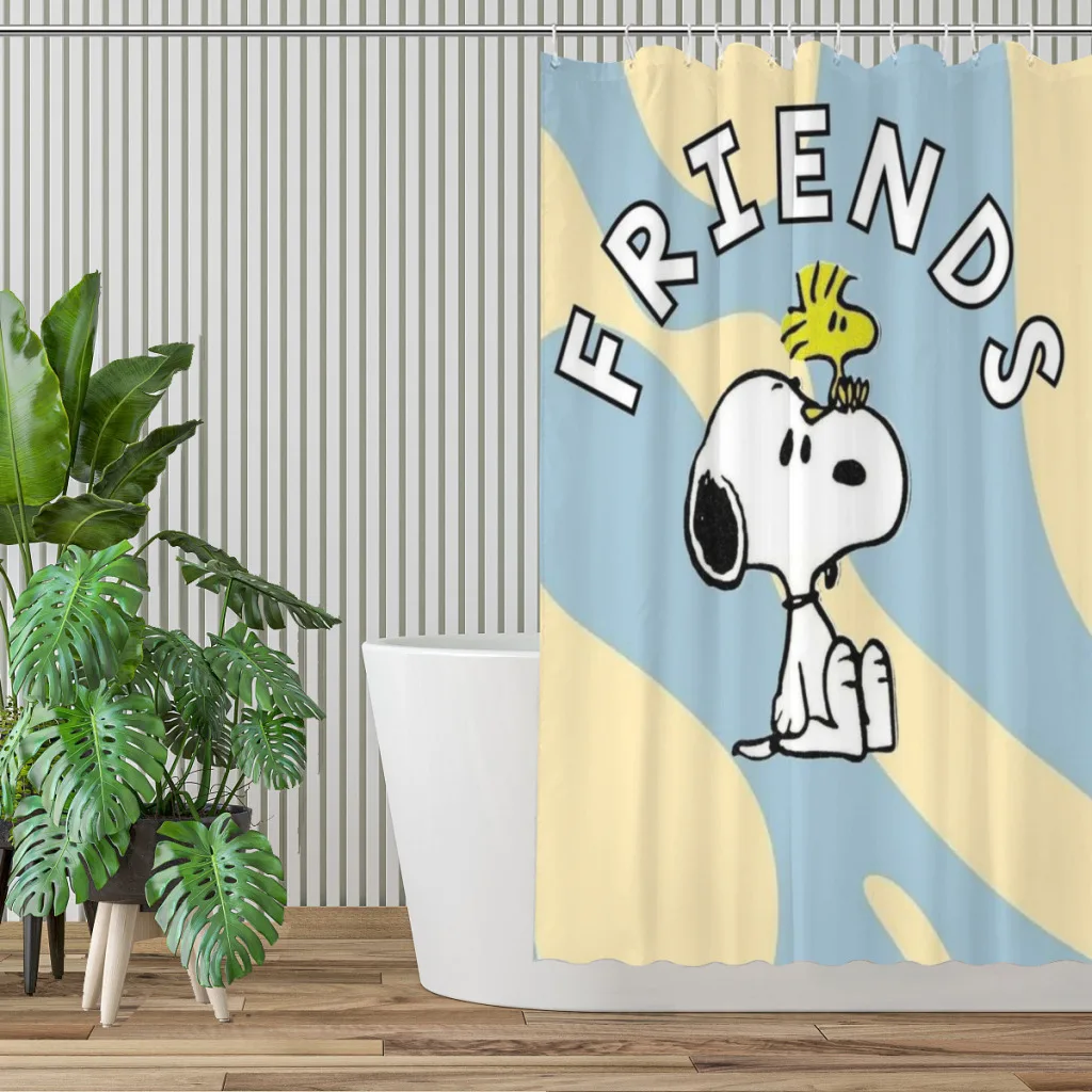 Snoopy Shower Curtain  Bathroom Decoration Shower Curtain Birthday Gift