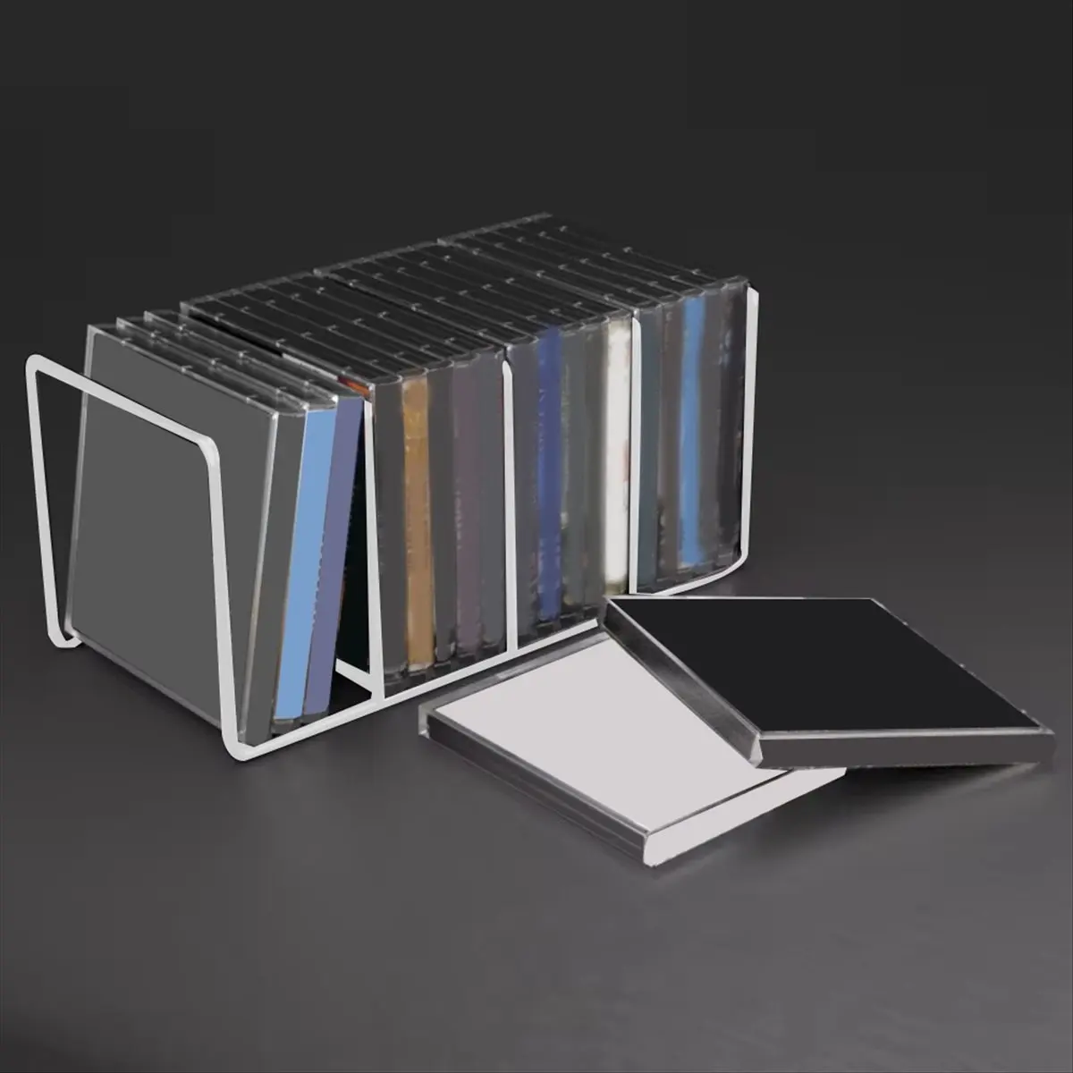 A14G Vinyl Record Display Shelf Turntable Storage Shelf Exhibit Stand Holder Large