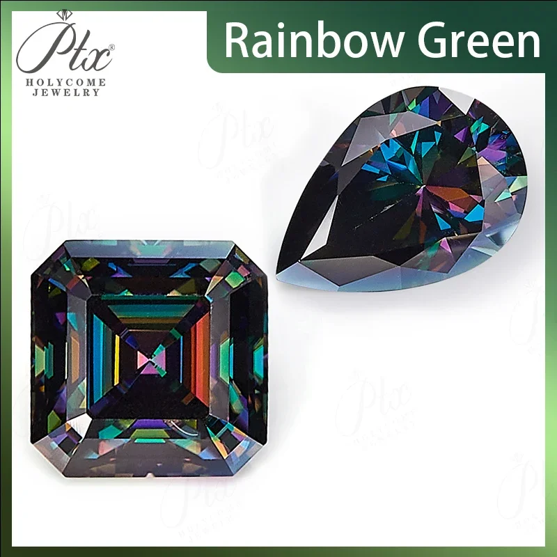 Moissanit-Diamant Asscher Oval Birnenförmiger Schliff mit GRA-Zertifikat Granatfarbe VVS1 Reinheit Perlen für Schmuckherstellung Charms – Detail 35