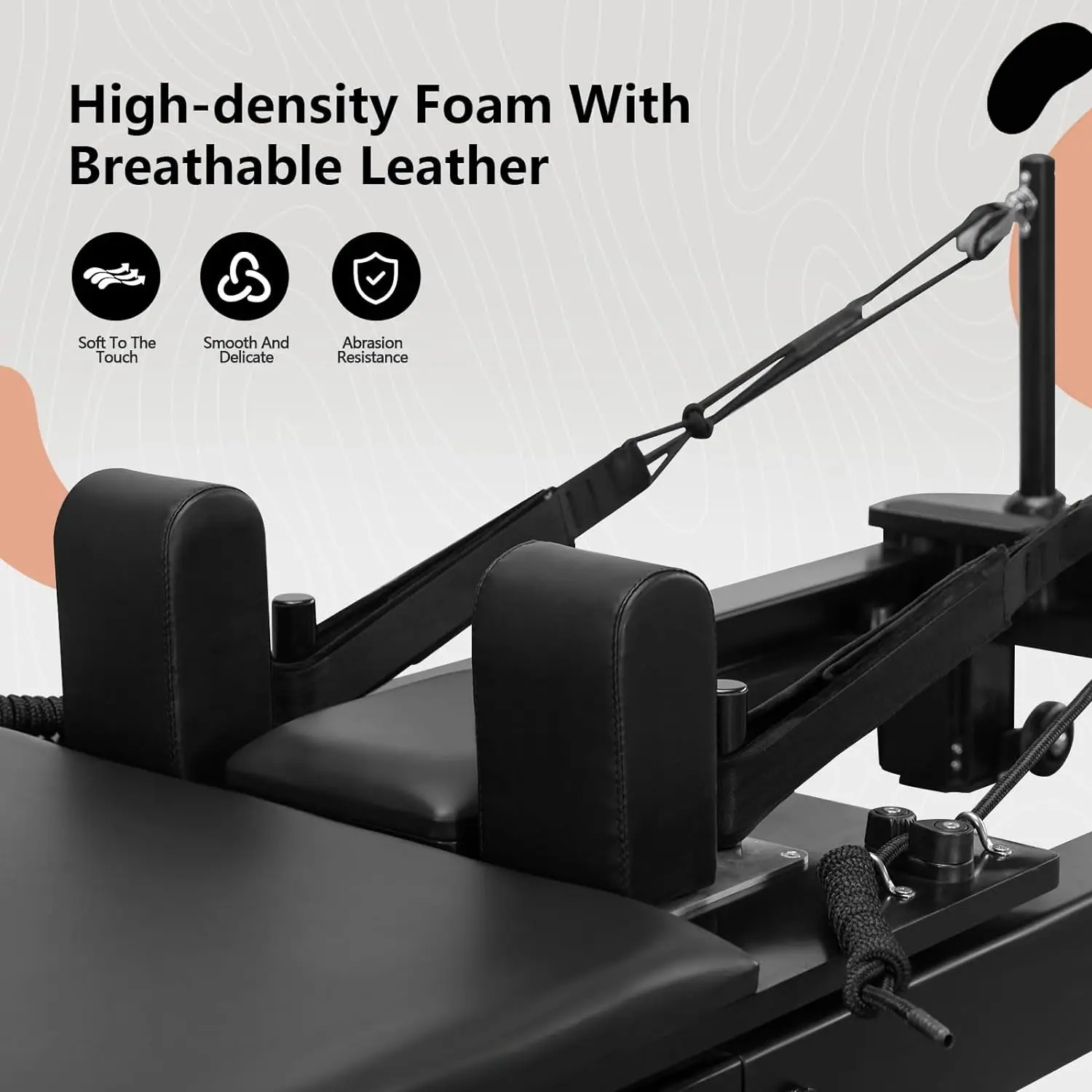 

Aluminum Easy to Store at Home Machine Folding Black Aluminum Foldable Pilates Reformer