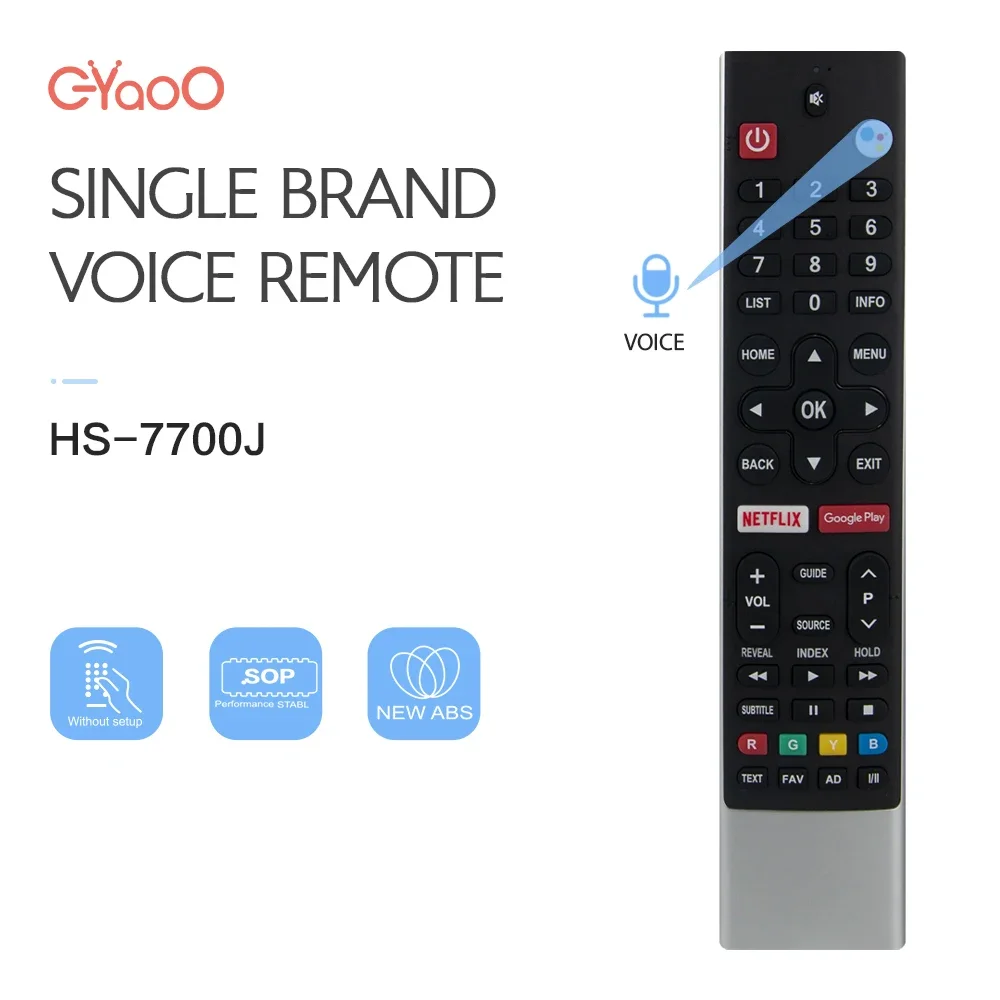 Skyworth HS-7700J telecomando TV vocale Coocaa Android Smart TV 58 g2a G6 E6D E3 S5G Netflix Google Play HS-7701J