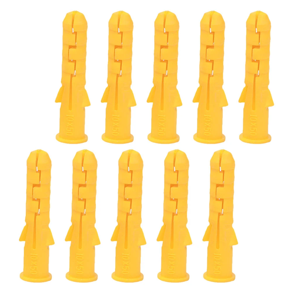 

200 Pcs Expansion Tube Drywall Self Drilling Anchor Screw Ribbed Plastic Anchors