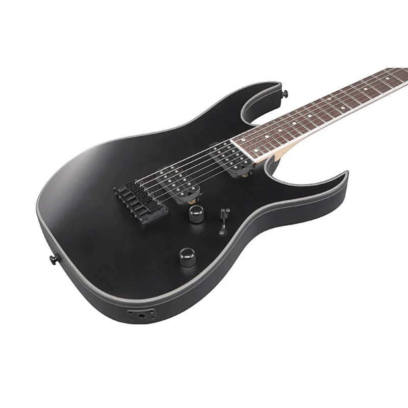 Ibanez-guitarra elétrica rg 421ex, 6 cordas, sólido, lado direito, bkf, preto fosco