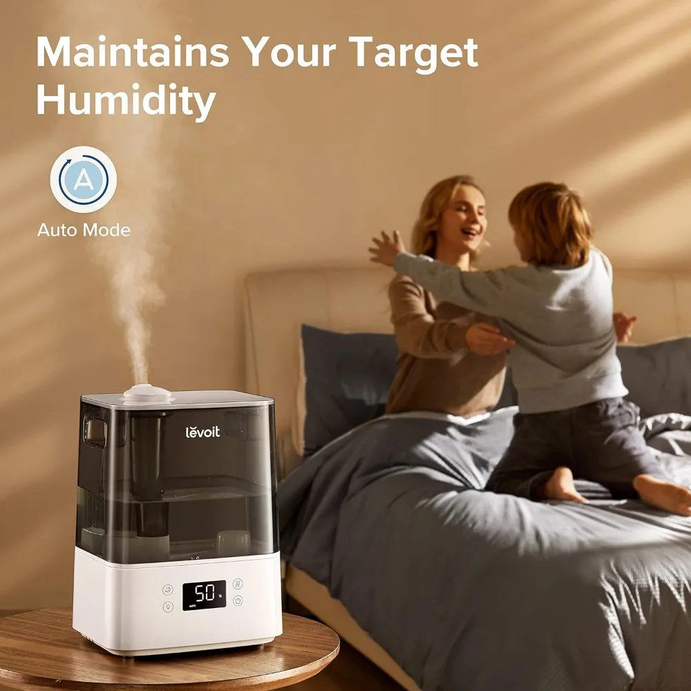 Humidifiers for Bedroom Large Room Home, (6L) Cool Mist Top Fill Essential Oil Diffuser for Baby & Plants, Smart App