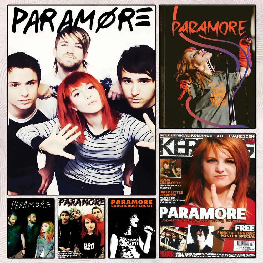 P-paramore Band Singer Hot Poster Art Poster Movie Mural Family Childrens Room Wall Decoration Print Gift