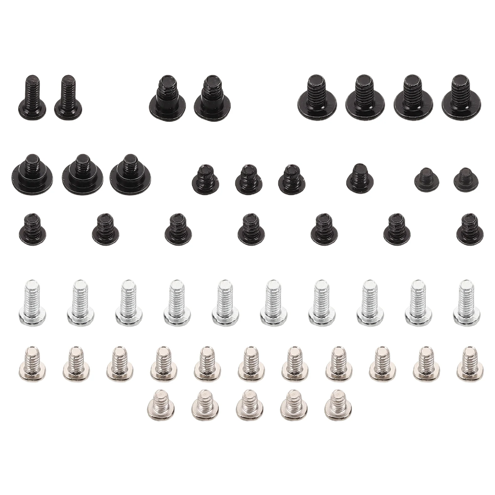50Pcs Gamepad Screw Set Host Screws Console Chassis Screws Back Cover Maintenance Replacement Assortment Internal Repair Parts