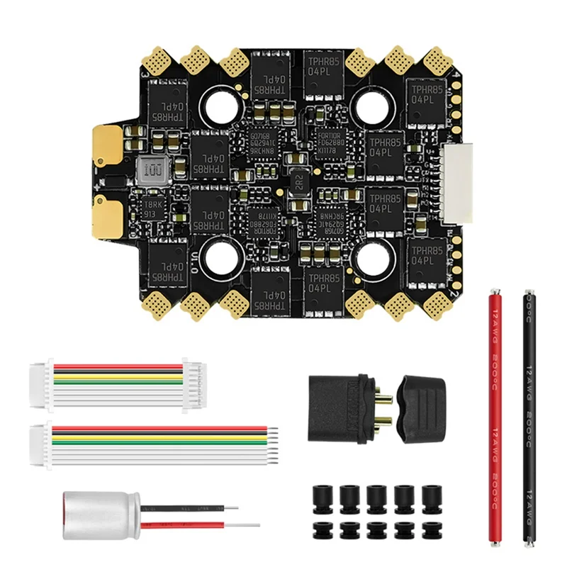 

【Superdeals】E70 G1 4-In-1 ESC 2-8S 70A Blheli 32-Bit 128K UAV ESC For FPV Racing Supports Real-Time Updating Of Motor Speed Data
