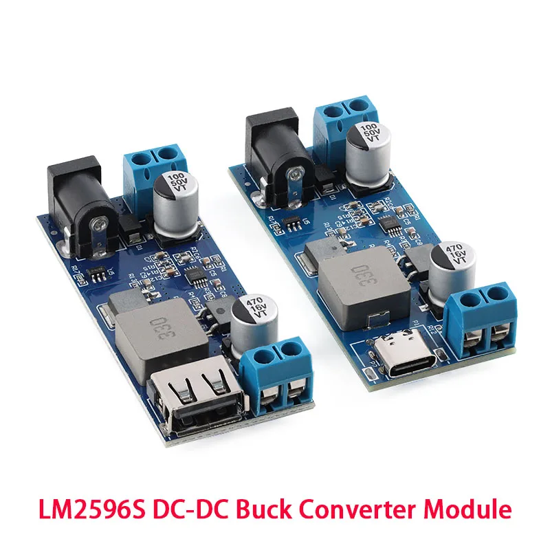 DC-DC 24V/12V To 5V 5A Step Down Power Supply Buck Converter Replace LM2596S Adjustable USB Step-down Charging Module For Phone