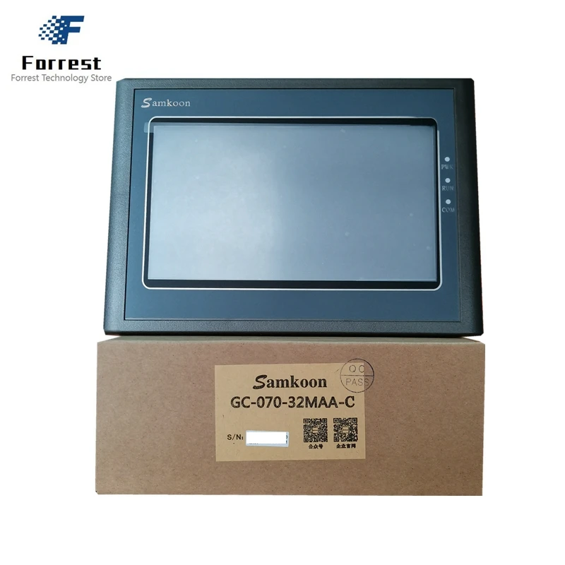 Samkoon hmi 7 zoll GC-070-24M-C GC-070-32MAA-C GC-070S-32MAA-C dc 24v auflösung 800*480 plc alles in einem touchscreen