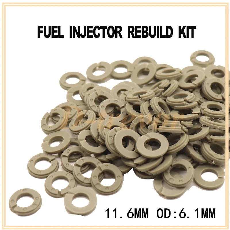 500pieces Fuel injector Plastic Washer Gasket 11.6mm OD:6.1mm For VW Audi GDI fuel injector Parts EA888 03C906036M