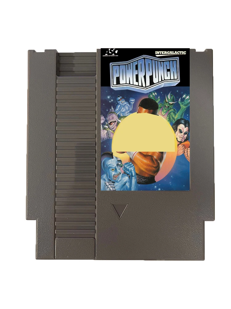 Майк Intergalactic Power Punch для NES Super Games, 72 контакта, 8-битный картридж с игровой картой, для игровой консоли NES в стиле ретро - английский
