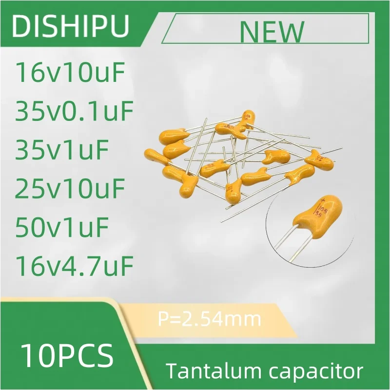 10PCS tantalum capacitors 16v10uF 106 35v0.1uF 35v1uF 25v10uF 50v1uF 16v4.7uF