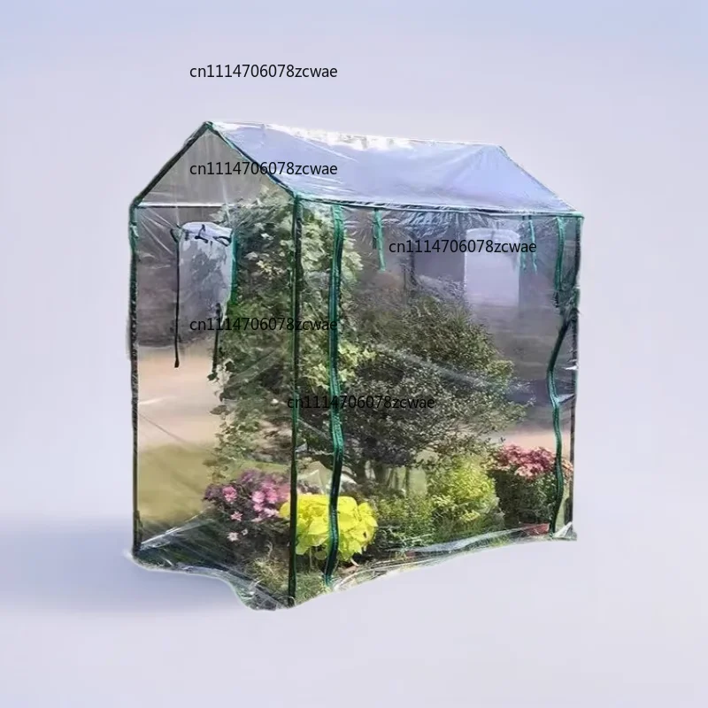 For Home Gardening Greenhouse Cover PVC Greenhouse 100x50x150 Cm Aluminum Foil Greenhouse Ample Growing Space Convenient Access