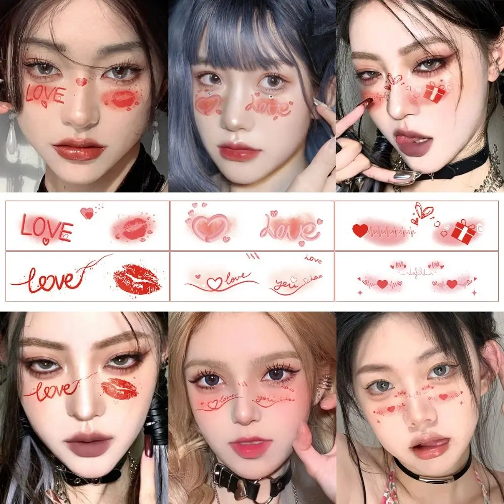Waterproof Freckles Blush Stickers Long Lasting Disposable Face Temporary Tattoos Facial Art Makeup Stickers Live House