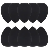 10 Pcs Black Makeup Sponges Tools Applicator Super Soft Sponge Powder Blender Smooth Foundation Contour Blending Cosmetic Puff