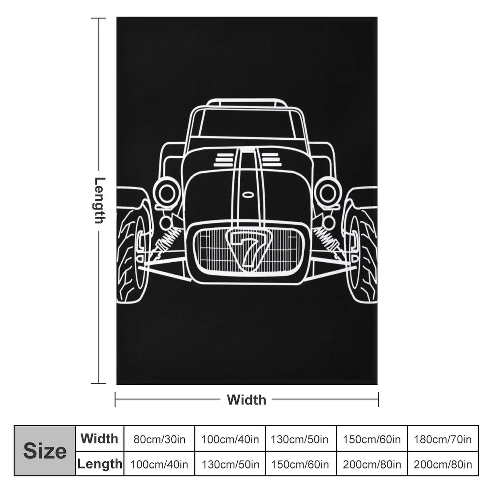 Caterham Super 7 Throw Blanket Soft Moving manga Thins Blankets