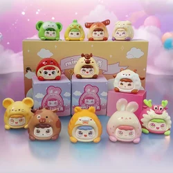 Mini Chinese Zodiac Series Cute Bean Blind Box Anime Figure Mystery Box Toy Kawaii Doll Decorative Model Birthday Gift